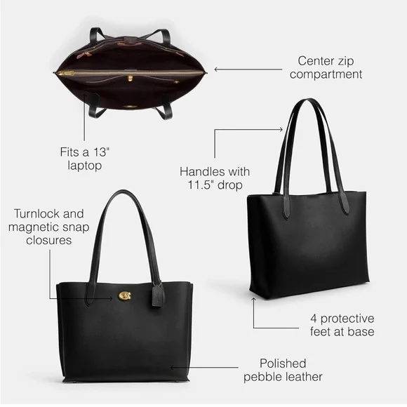 Coach Willow Tote - Picture 3 of 16